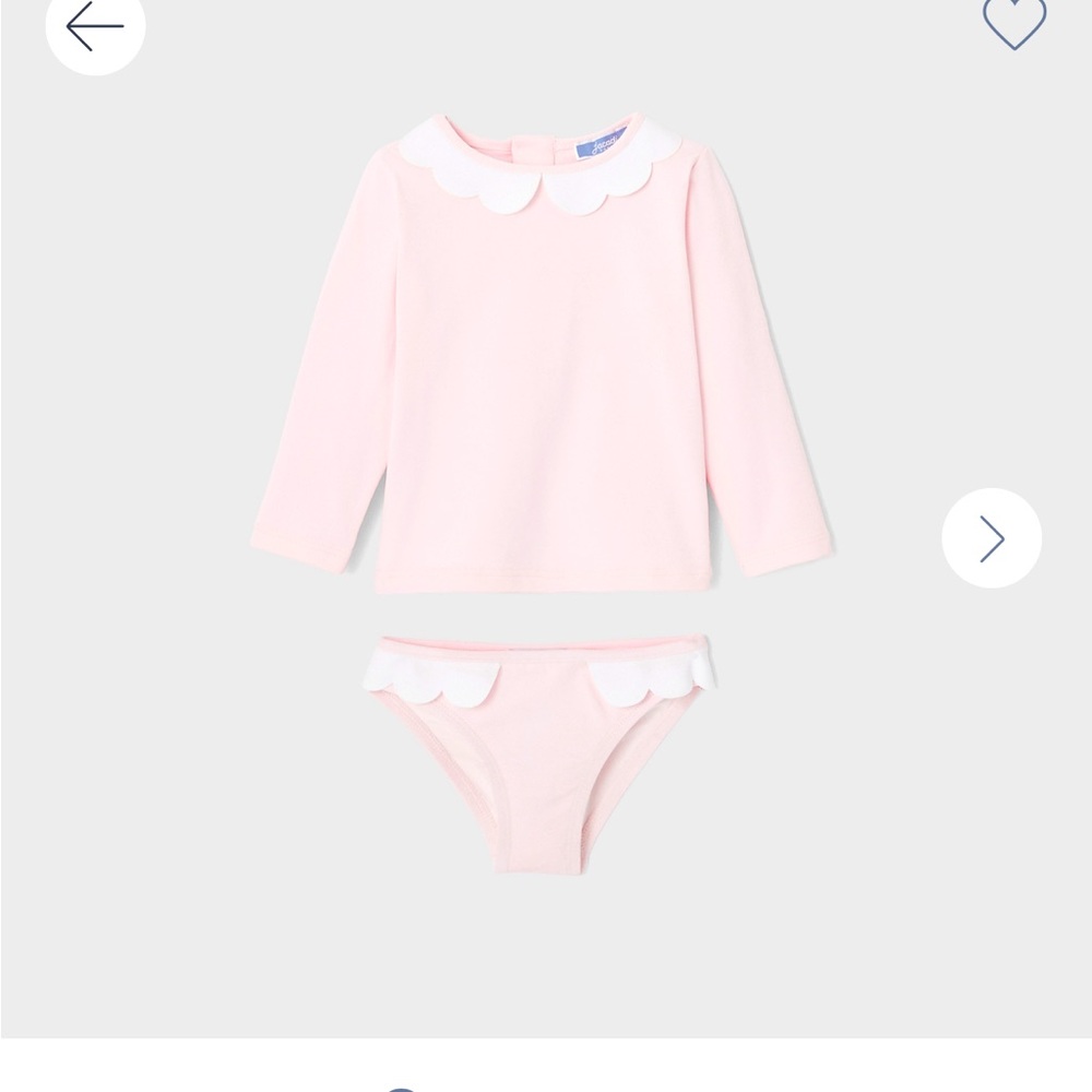 Jacadi baby girl swimsuit size 6 months - perfect condition